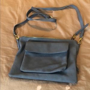Light blue cross body bag